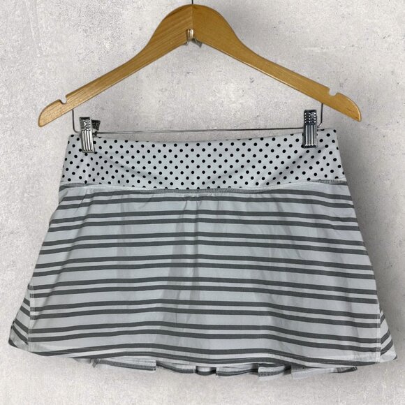 Lululemon Run Pace Setter Skirt Size 6 Pickleball Tennis Skort Dot Printed Run - Picture 3 of 16
